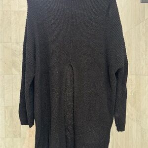 Free people Black Women's Sweater w cut out detail